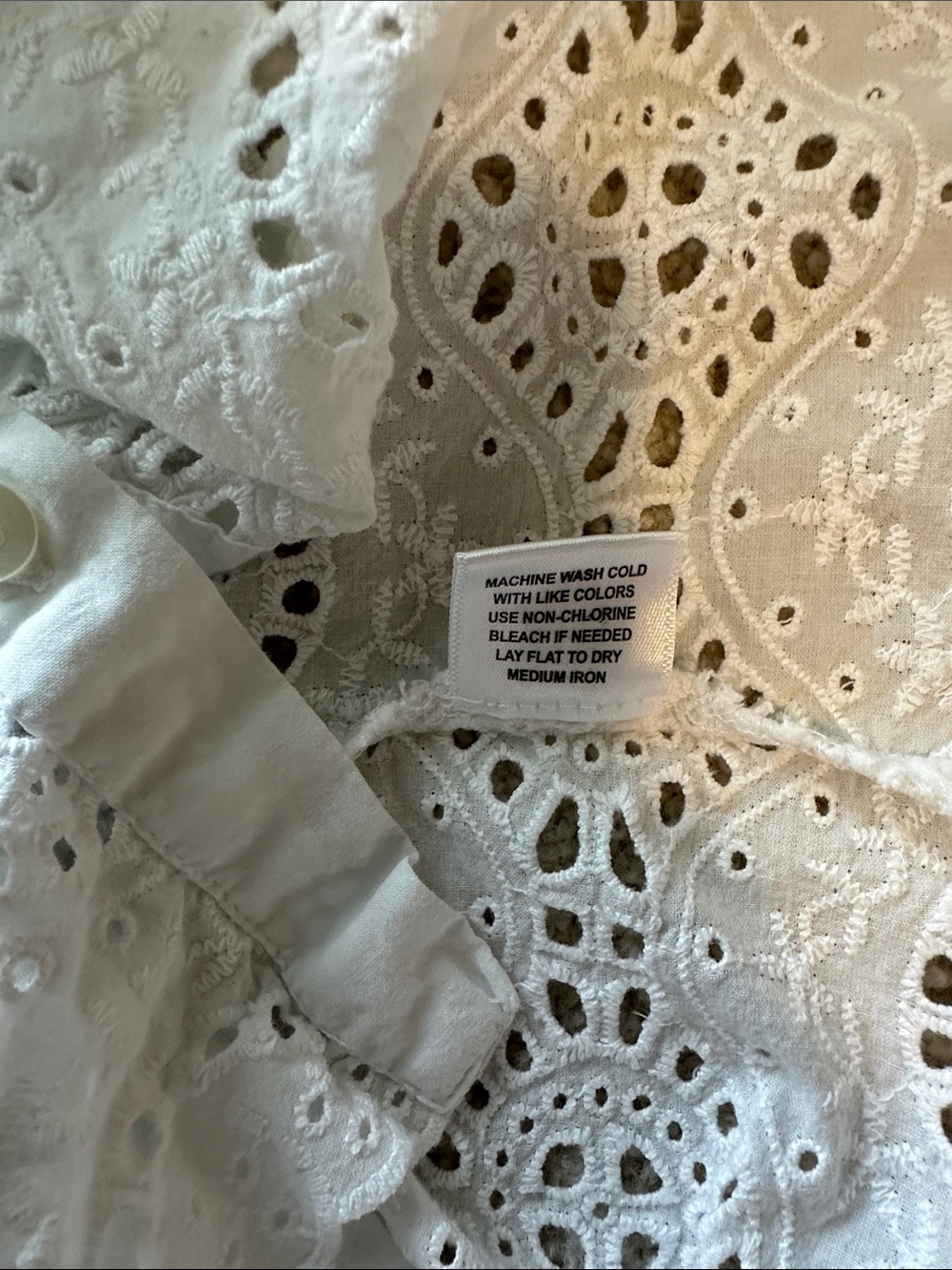 Jennifer & Grace White Eyelet Top - Picture 5 of 5